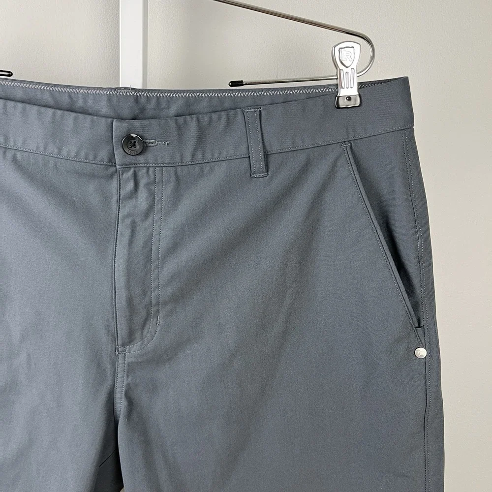 Vuori Meta Shorts Mens 36 Charcoal Gray Performance Chino Stretch Golf